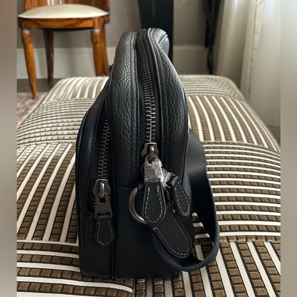 Coach Black Pebble Leather Crossbody Bag - Picture 4 of 14